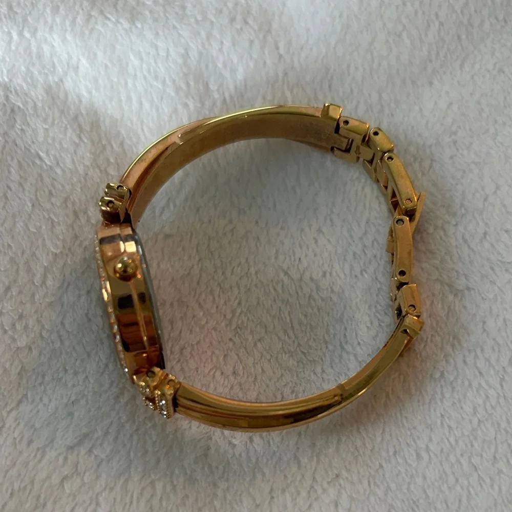 Anne Klein Gold Crystal-Embellished Women's Watch